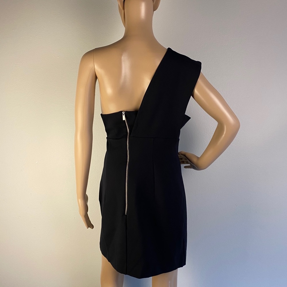 NEW FINDERS KEEPERS BLACK ONE-SHOULDER MINI DRESS - Picture 6 of 8